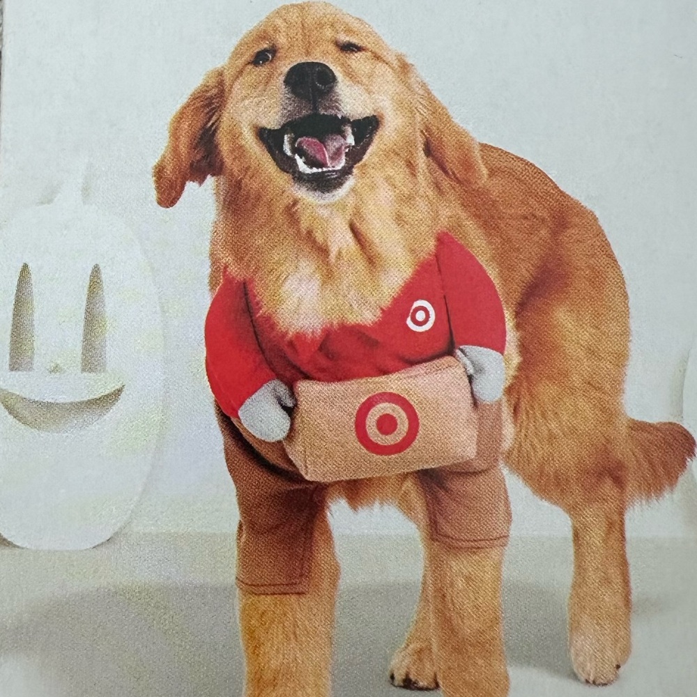 Target Delivery Worker Employee Dog Halloween Costume Size Large NWT